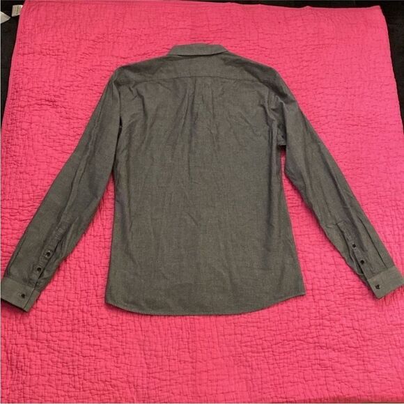 Hugo Boss Gray Casual Button Down Shirt with Long Sleeves, M - Picture 7 of 9